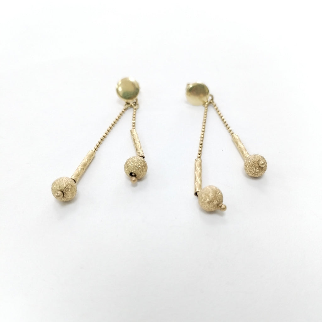 BROQUELES PAR ORO 14 K 5,10 GRMS (SEMINUEVO)