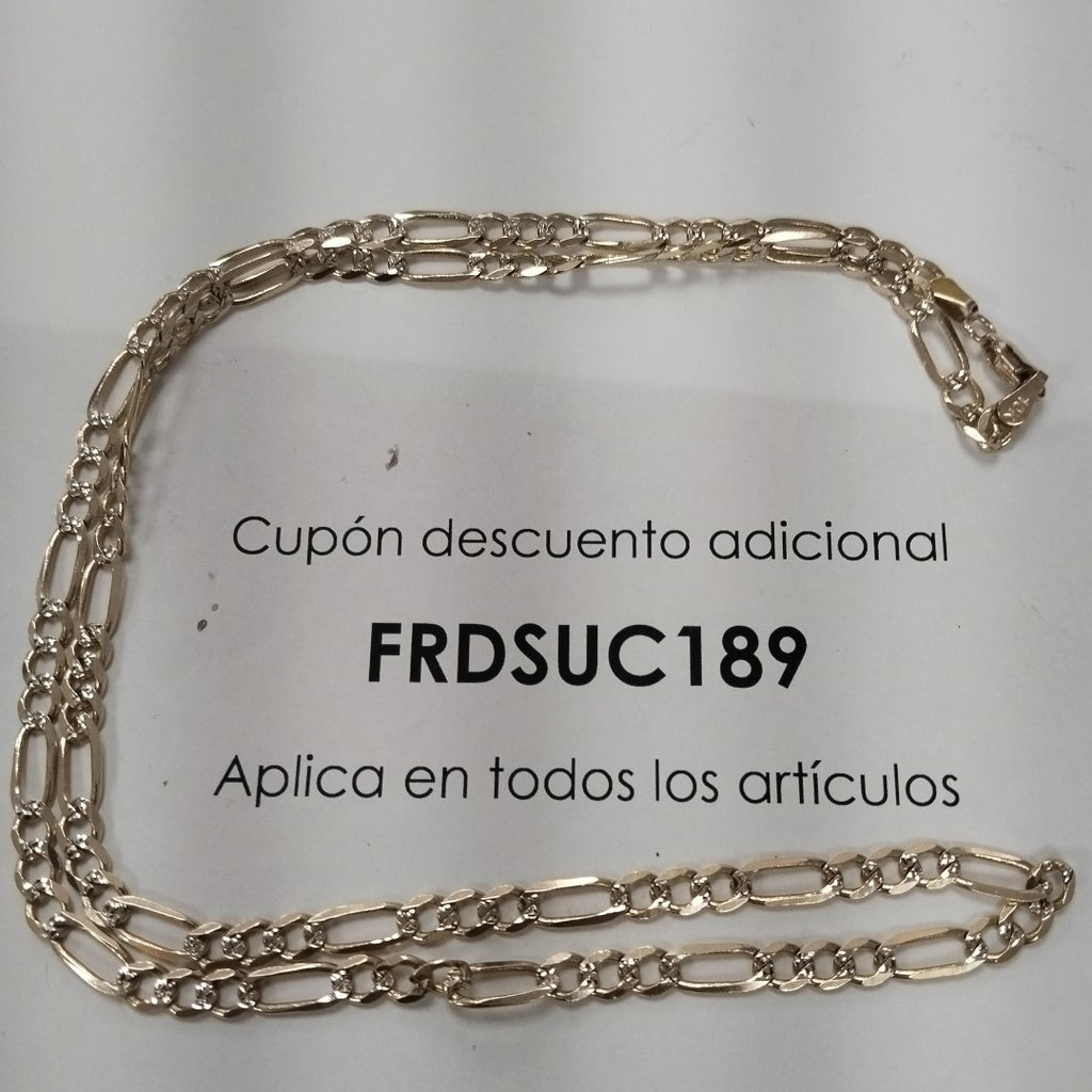 CADENA ORO,RODIADO 10 K 17,90 GRMS (SEMINUEVO)