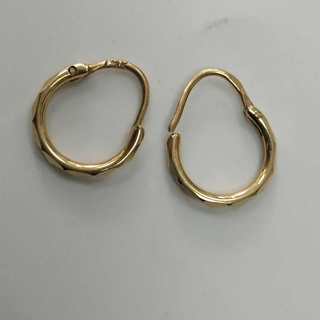 ARRACADAS PAR ORO 14 K 0.6 GRMS (SEMINUEVO)