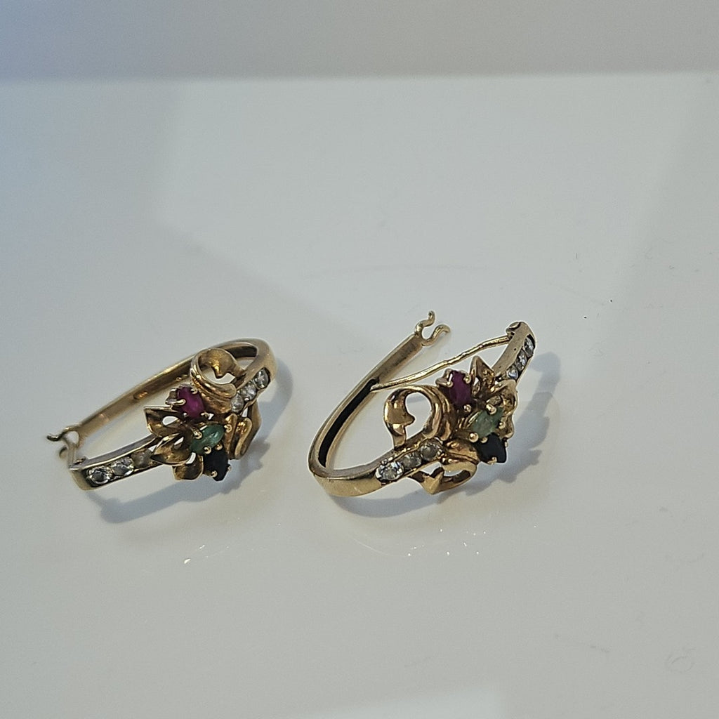 ARETES PAR ORO 8 K 4.3 GRMS (SEMINUEVO)