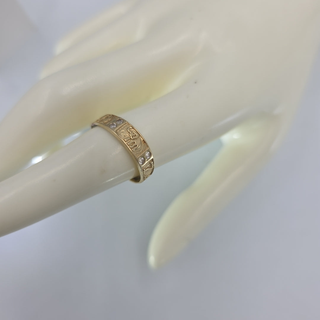 ARGOLLA DE LA SUERTE ORO 14 K 1.8 GRMS (SEMINUEVO)