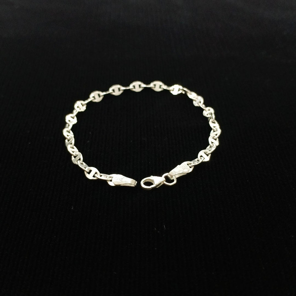 PULSERA TEJIDO ESPECIAL PLATA .925 18 CM 3.2 GR (NUEVO)