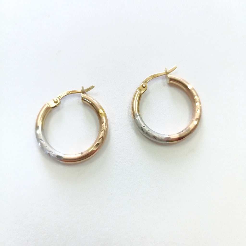 ARRACADAS PAR ORO 14 K 1.6 GRMS (SEMINUEVO)