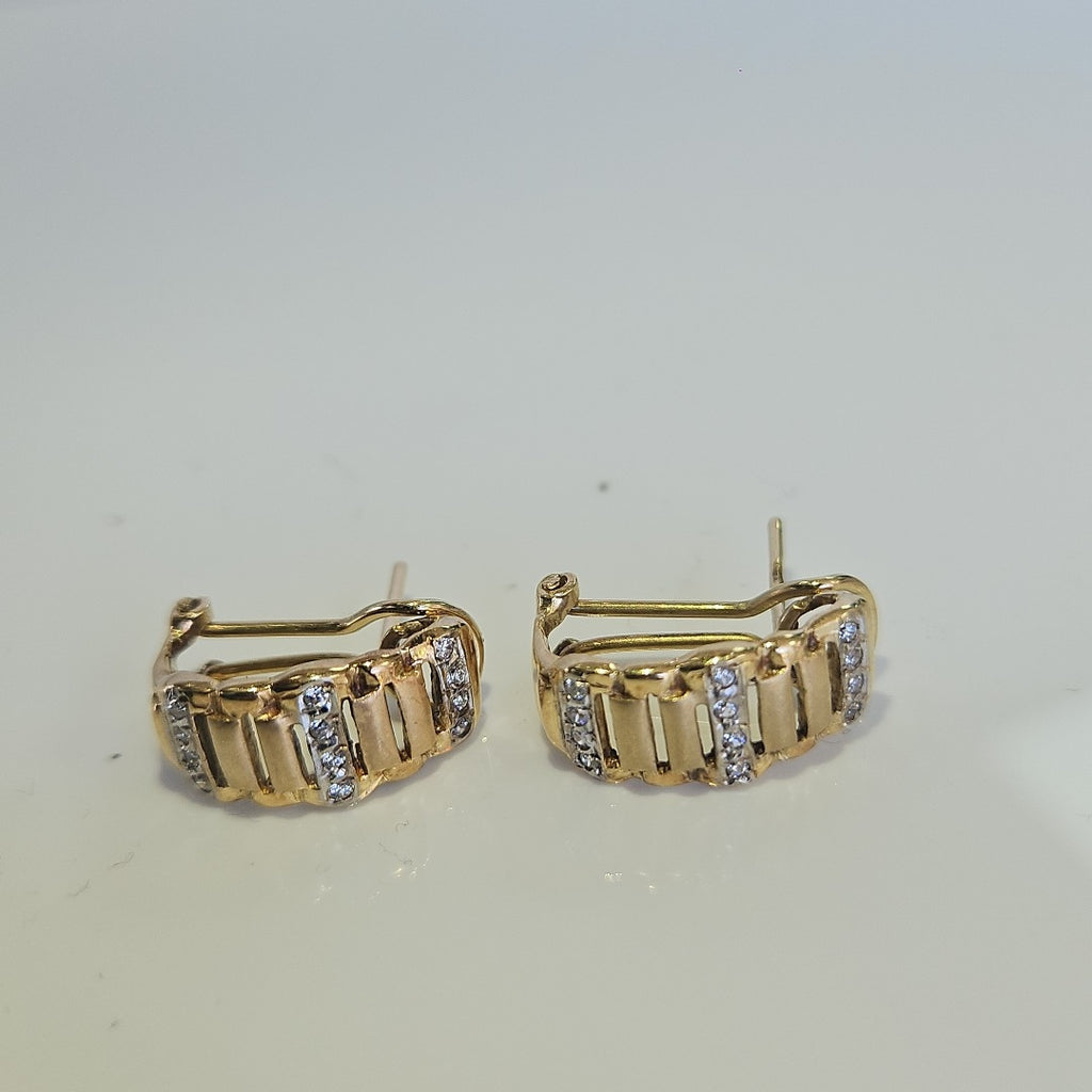 BROQUELES PAR ORO 14 K 5,30 GRMS (SEMINUEVO)
