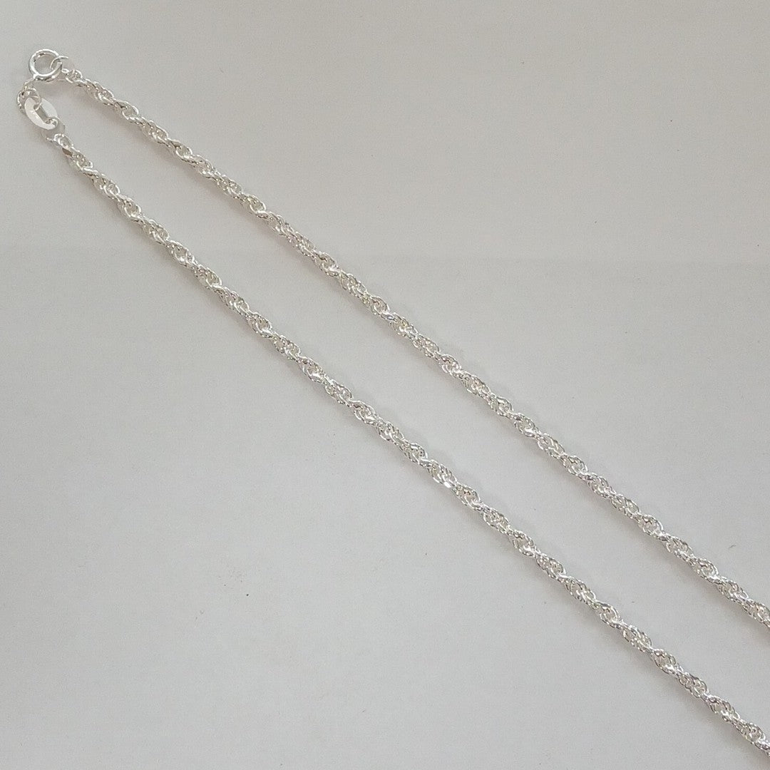 CADENA TORZAL PLATA .925 55 CM 9.52 GR (NUEVO)