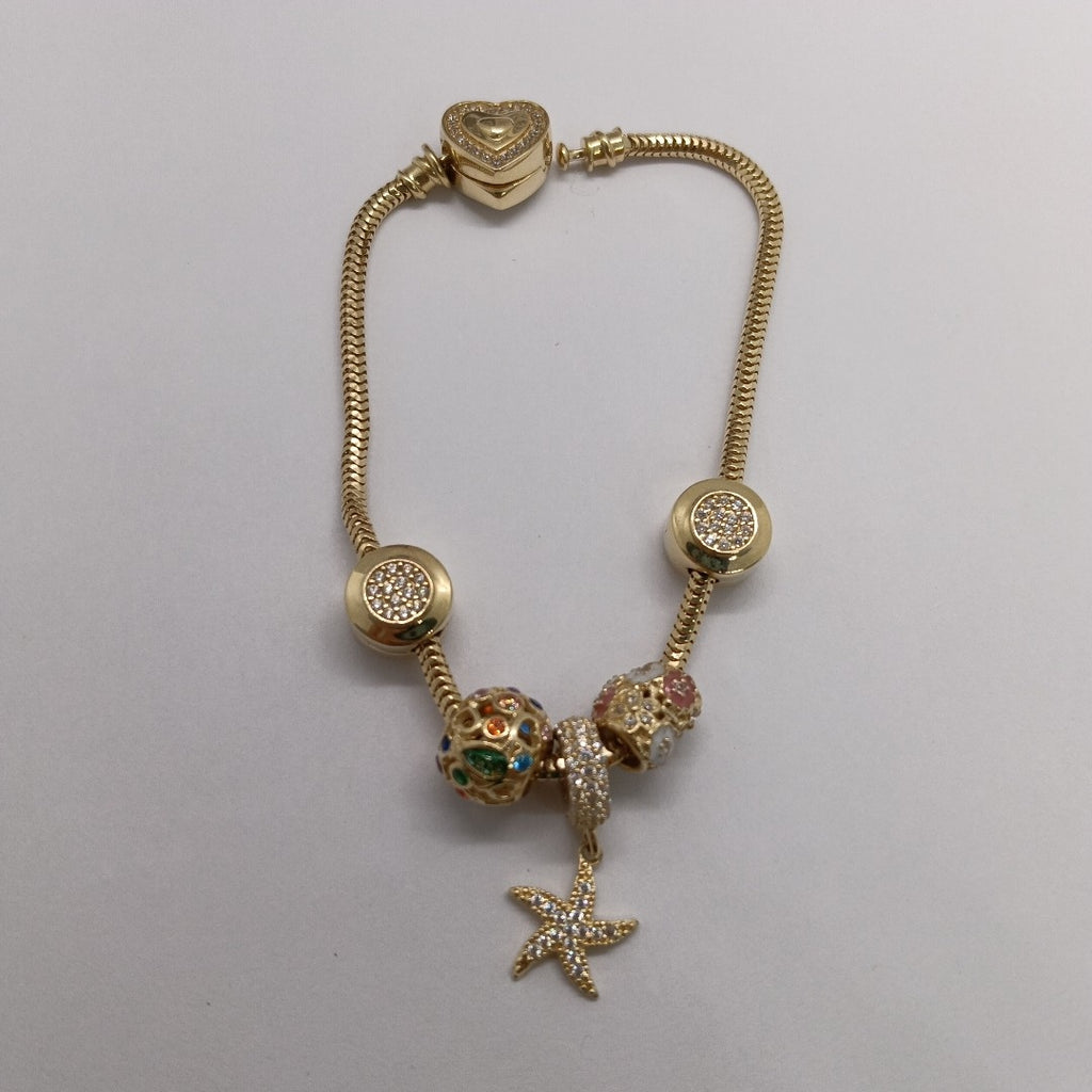 PULSERA CHARM ORO 14K 17.2 (NUEVO)