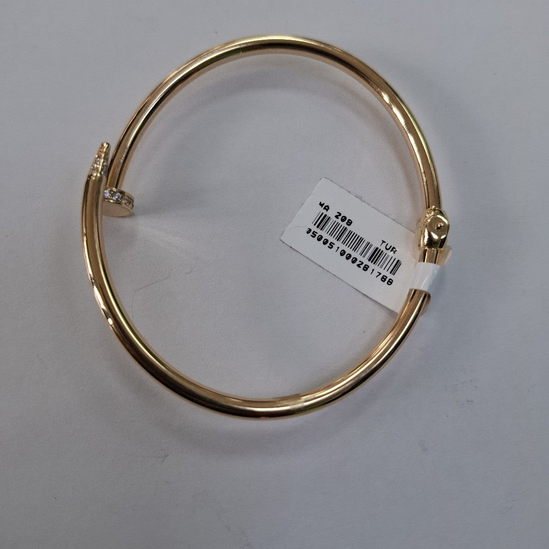 PULSERA CLAVO ORO 14K 6.3 (NUEVO)