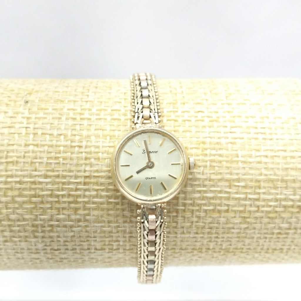 RELOJ CAJA Y PULSO ORO ORO,ORO COMBINADO 10 K 15,50 GRMS (SEMINUEVO)