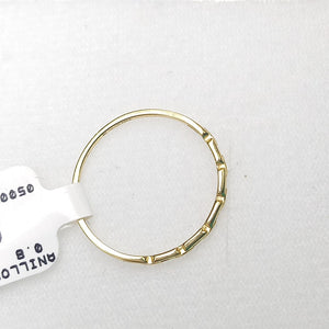 ANILLOS DAMA ORO 14K 0.8 (NUEVO)