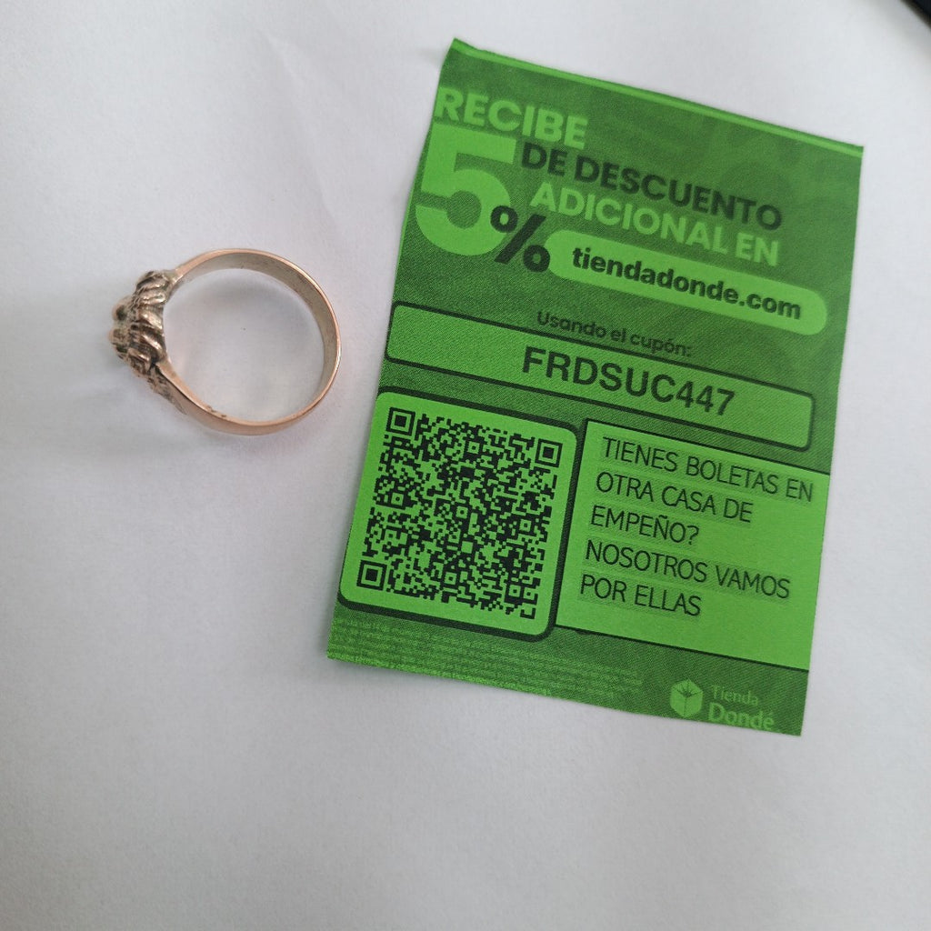 ANILLO ORO 8 K 7.6 GRMS (SEMINUEVO)