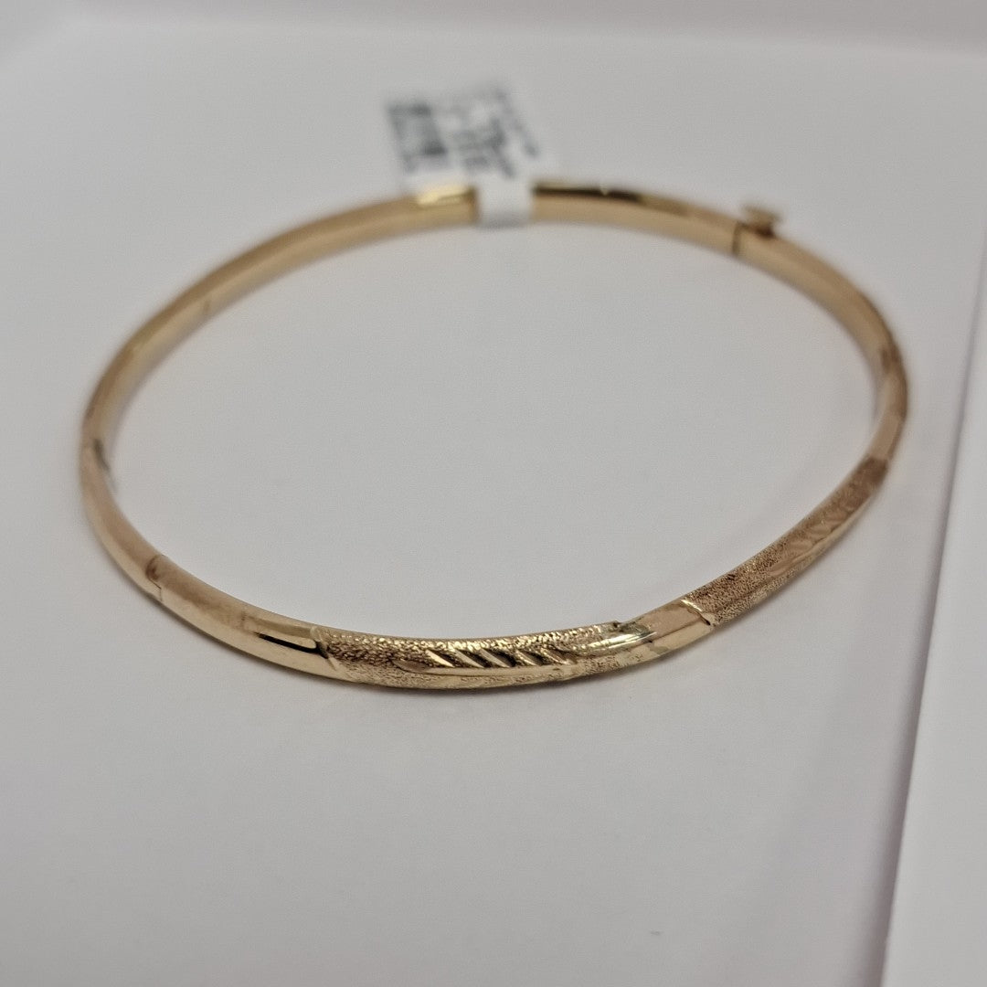 PULSERA RIGIDA ORO 14 K 3.7 GRMS (SEMINUEVO)