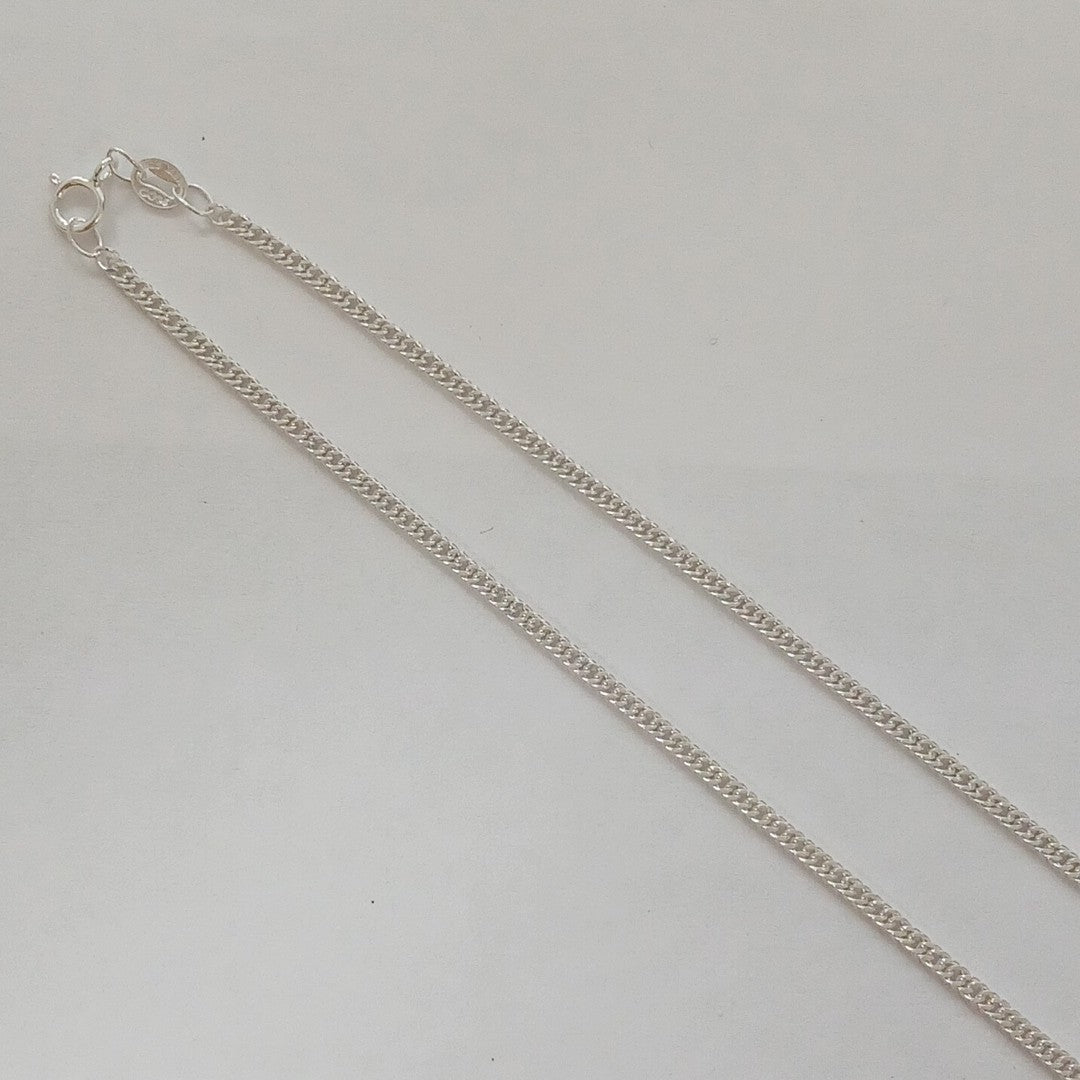 CADENA BARBADA PLATA .925 50 CM 4.12 GR (NUEVO)