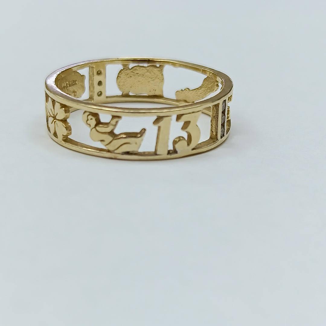 ANILLITO ORO 14 K 2.6 GRMS (SEMINUEVO)