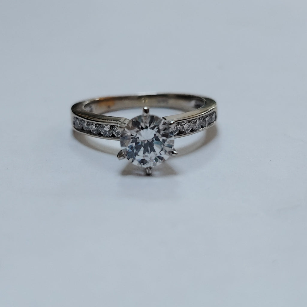 ANILLO ORO BLANCO 14 K 3,30 GRMS (SEMINUEVO)