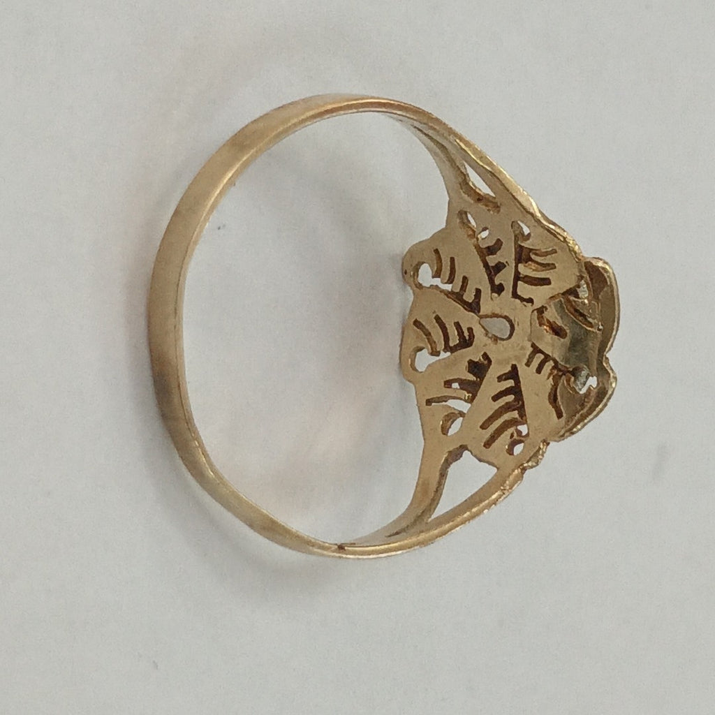 ANILLO CONMEMORATIVO ORO 10 K 1,60 GRMS (SEMINUEVO)