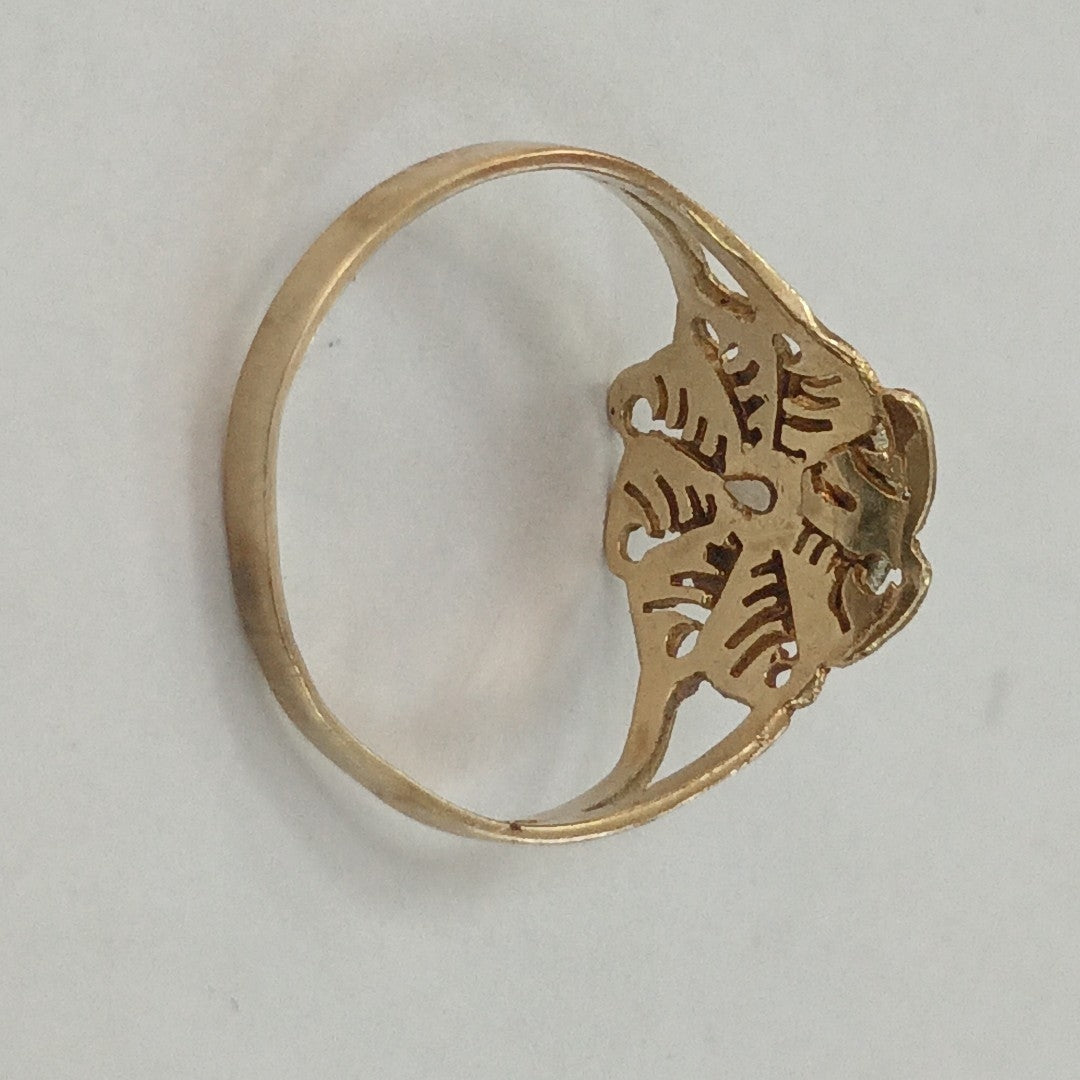 ANILLO CONMEMORATIVO ORO 10 K 1,60 GRMS (SEMINUEVO)