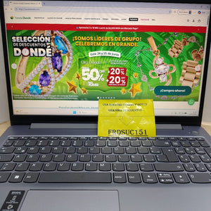 LAPTOP LENOVO IDEAPAD SLIM 3 15AMN8 (2025) 512 GB SSD 8 GB RAM (SEMINUEVO)