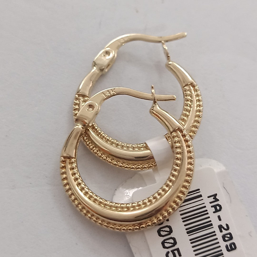 ARRACADAS ORO 14K 1.2 (NUEVO)