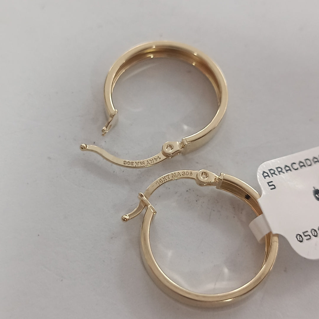 ARRACADAS ORO 14K 1.5 (NUEVO)
