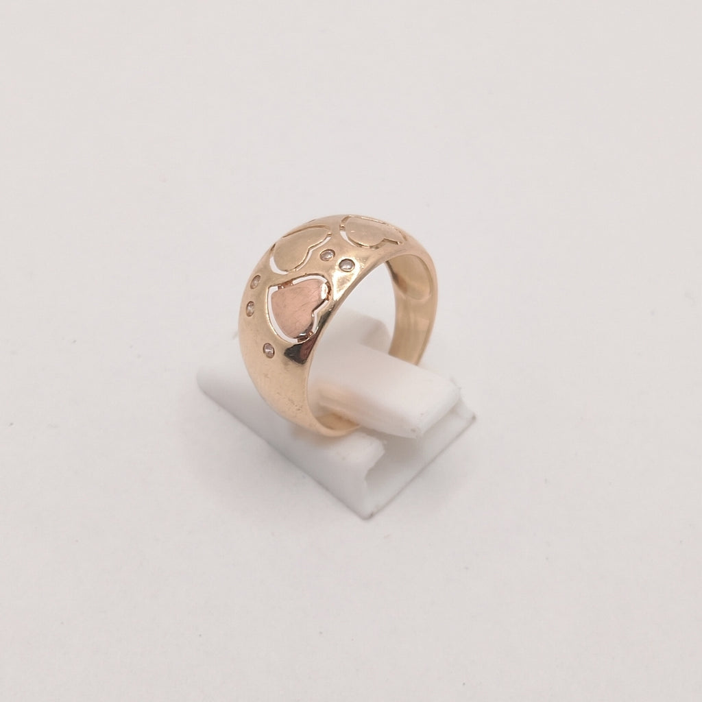 ANILLO ORO,RODIADO 10 K 3,00 GRMS (SEMINUEVO)