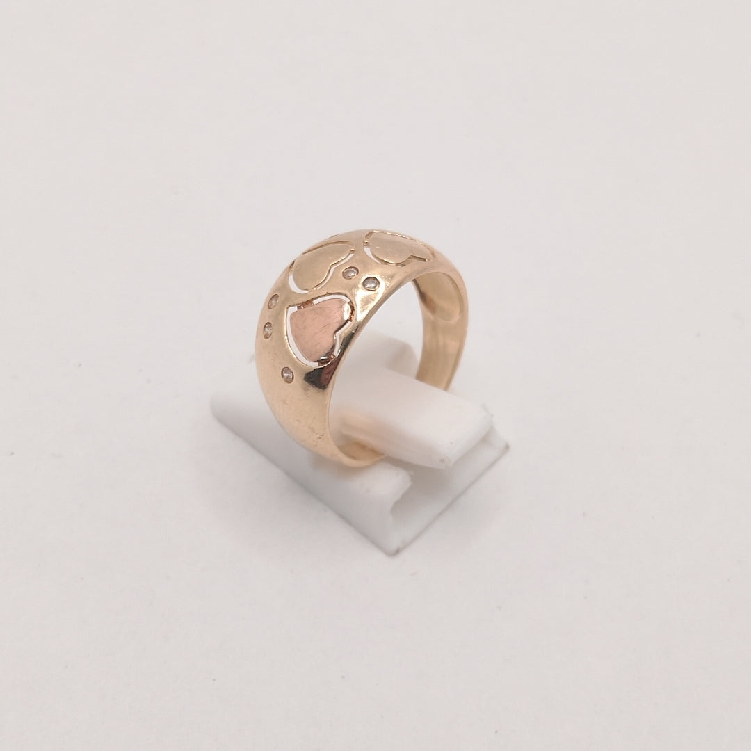 ANILLO ORO,RODIADO 10 K 3,00 GRMS (SEMINUEVO)