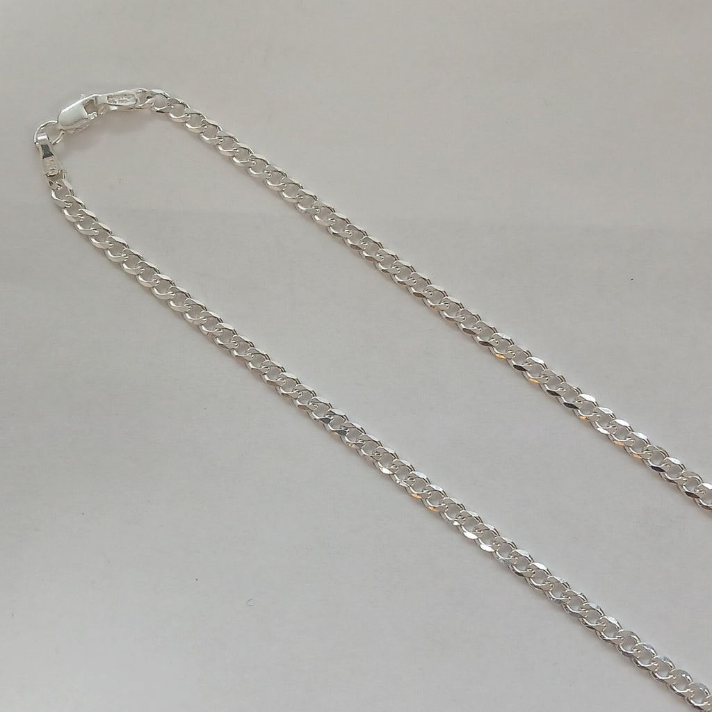 CADENA BARBADA PLATA .925 55 CM 8.52 GR (NUEVO)