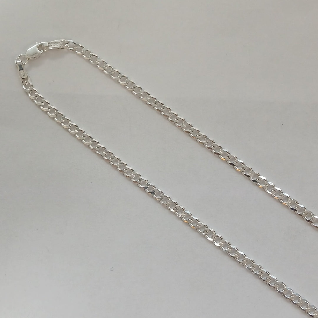 CADENA BARBADA PLATA .925 55 CM 8.52 GR (NUEVO)