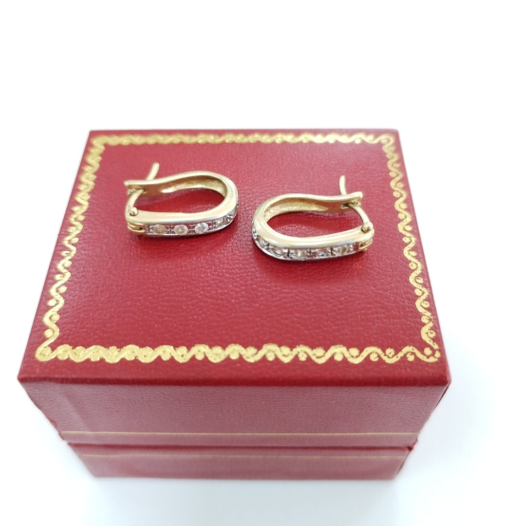 ARETES PAR ORO 14 K 3,00 GRMS (SEMINUEVO)