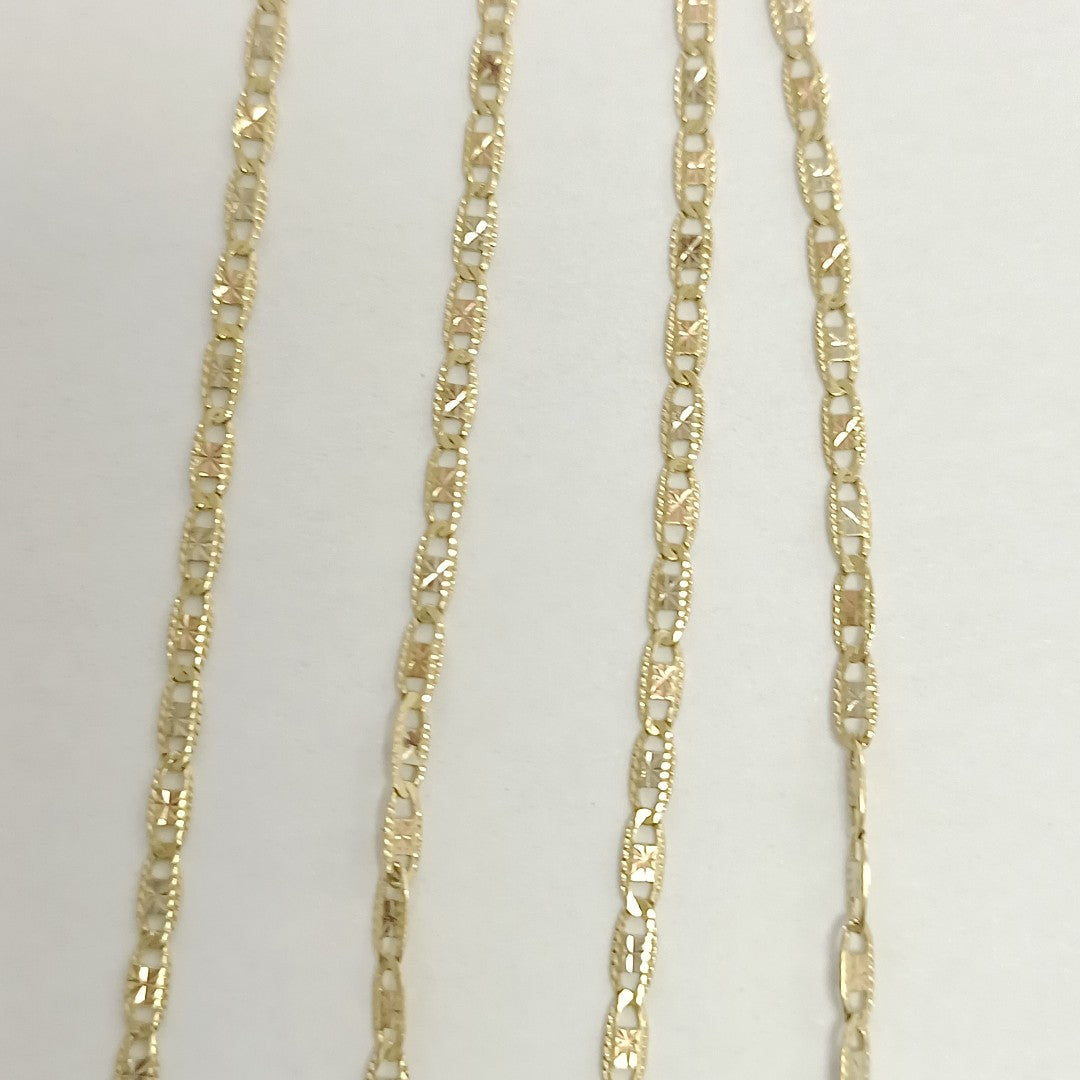 CADENA ORO COMBINADO 10 K 2.3 GRMS (SEMINUEVO)