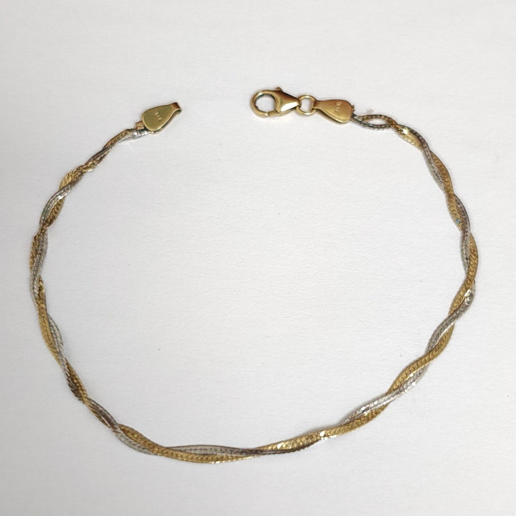 PULSERA ORO,ORO BLANCO 10 K 1,60 GRMS (SEMINUEVO)