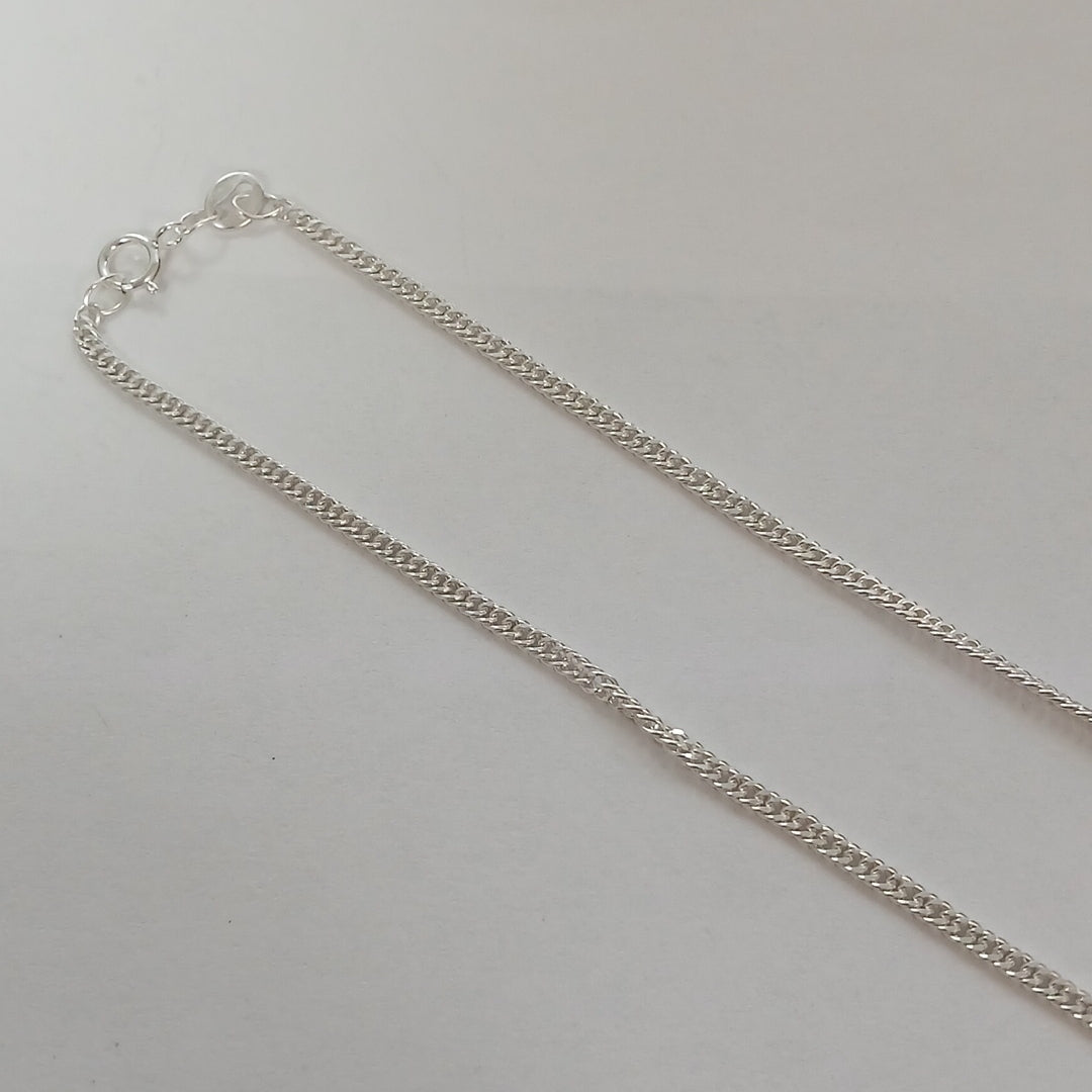 CADENA BARBADA PLATA .925 50 CM 4.22 GR (NUEVO)