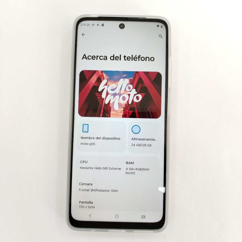 CELULAR MOTOROLA MOTO G05 XT2523-2 (2025) 128 GB 4 GB RAM (SEMINUEVO)