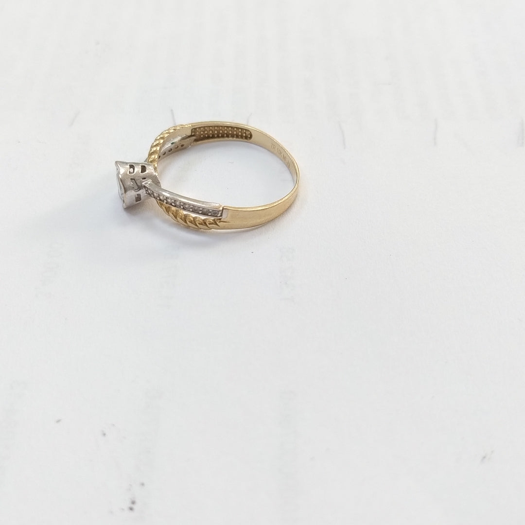 ANILLO, SOLITARIO ORO 10 K 2.1 GRMS (SEMINUEVO)