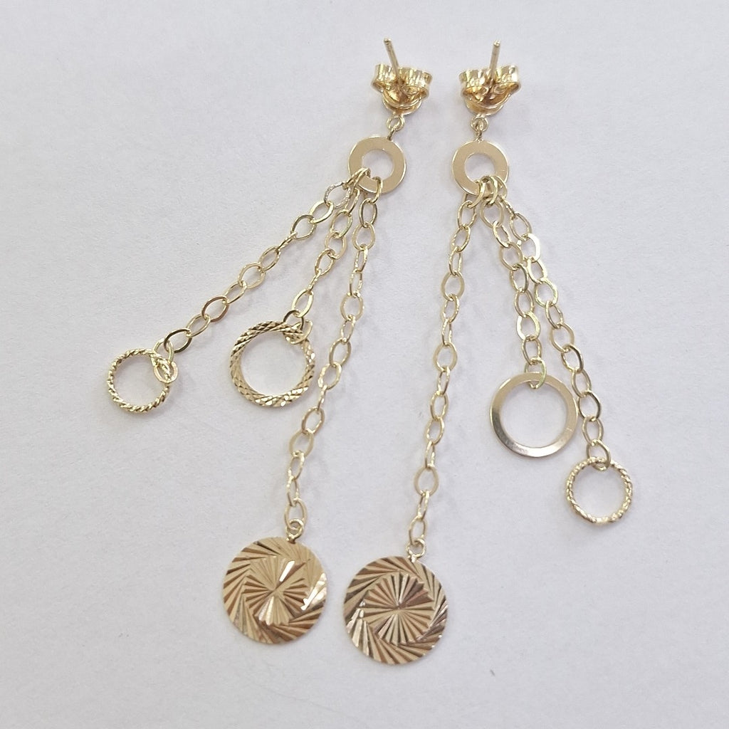 ARETES PAR ORO 14 K 2.7 GRMS (SEMINUEVO)