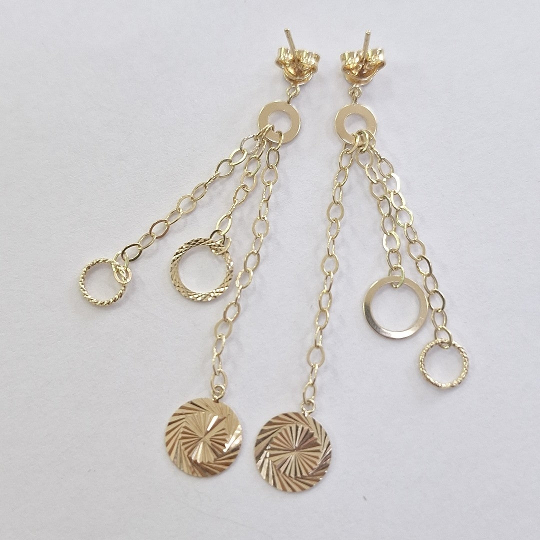 ARETES PAR ORO 14 K 2.7 GRMS (SEMINUEVO)