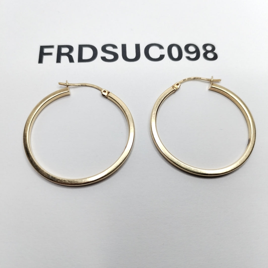 ARRACADAS PAR ORO 14 K 3.7 GRMS (SEMINUEVO)
