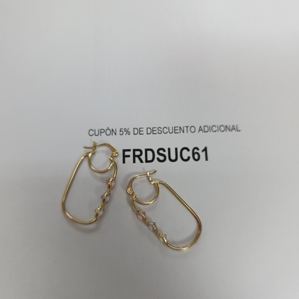 ARETES PAR ORO 8 K 3.6 GRMS (SEMINUEVO)