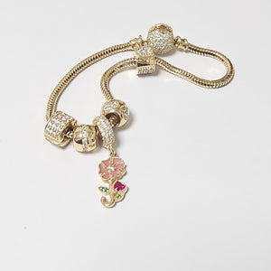 PULSERA CHARM ORO 14K 15.4 (NUEVO)