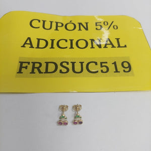 BROQUELES ORO 14K 1.1 (NUEVO)
