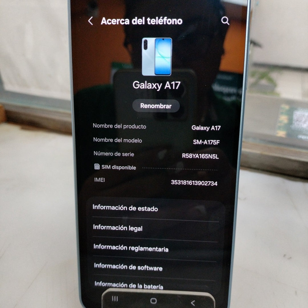 CELULAR SAMSUNG GALAXY A17 SM-A175F (2025) 128 GB 4 GB RAM (SEMINUEVO)