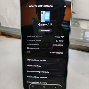CELULAR SAMSUNG GALAXY A17 SM-A175F (2025) 128 GB 4 GB RAM (SEMINUEVO)