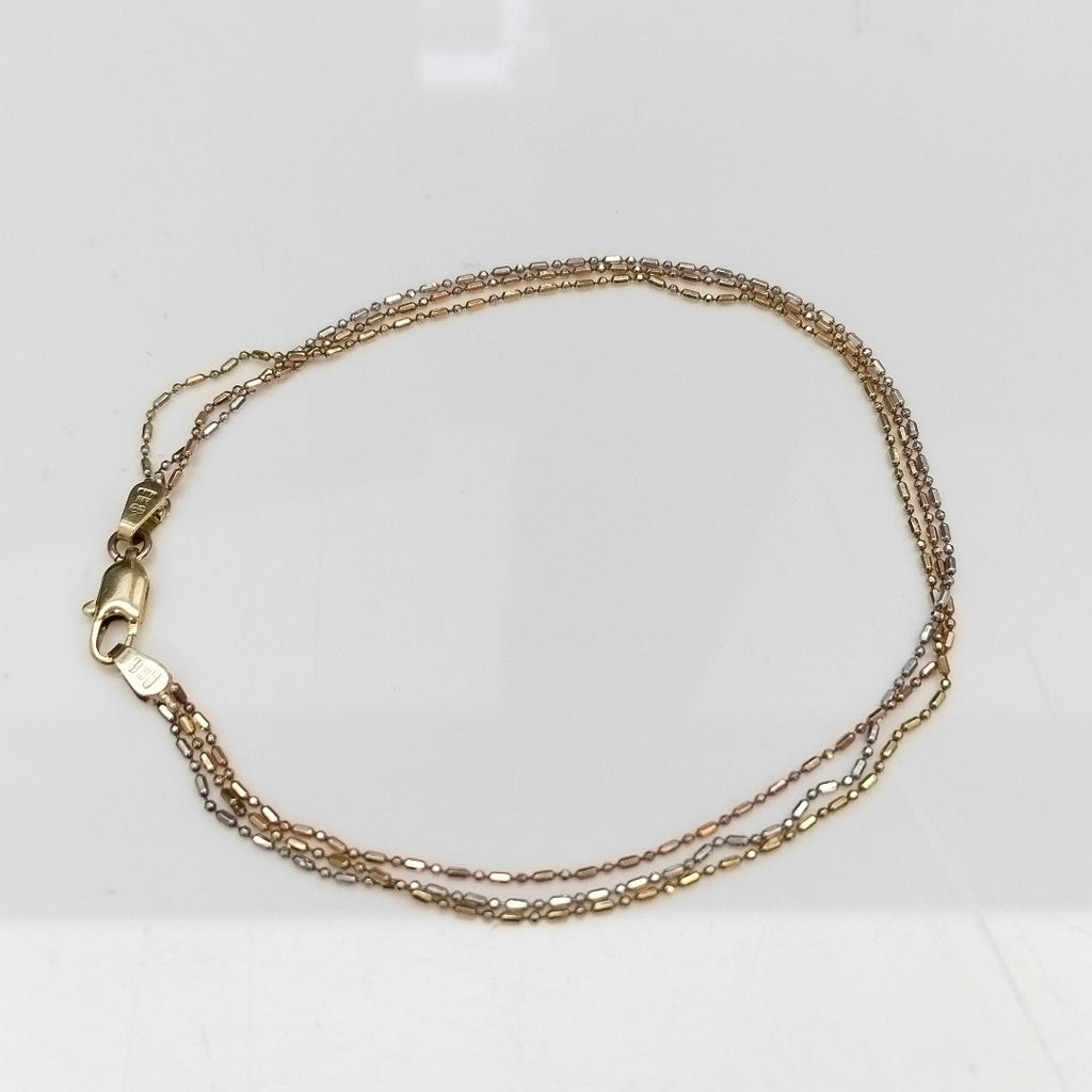 PULSERA ORO COMBINADO 10 K 2,40 GRMS (SEMINUEVO)