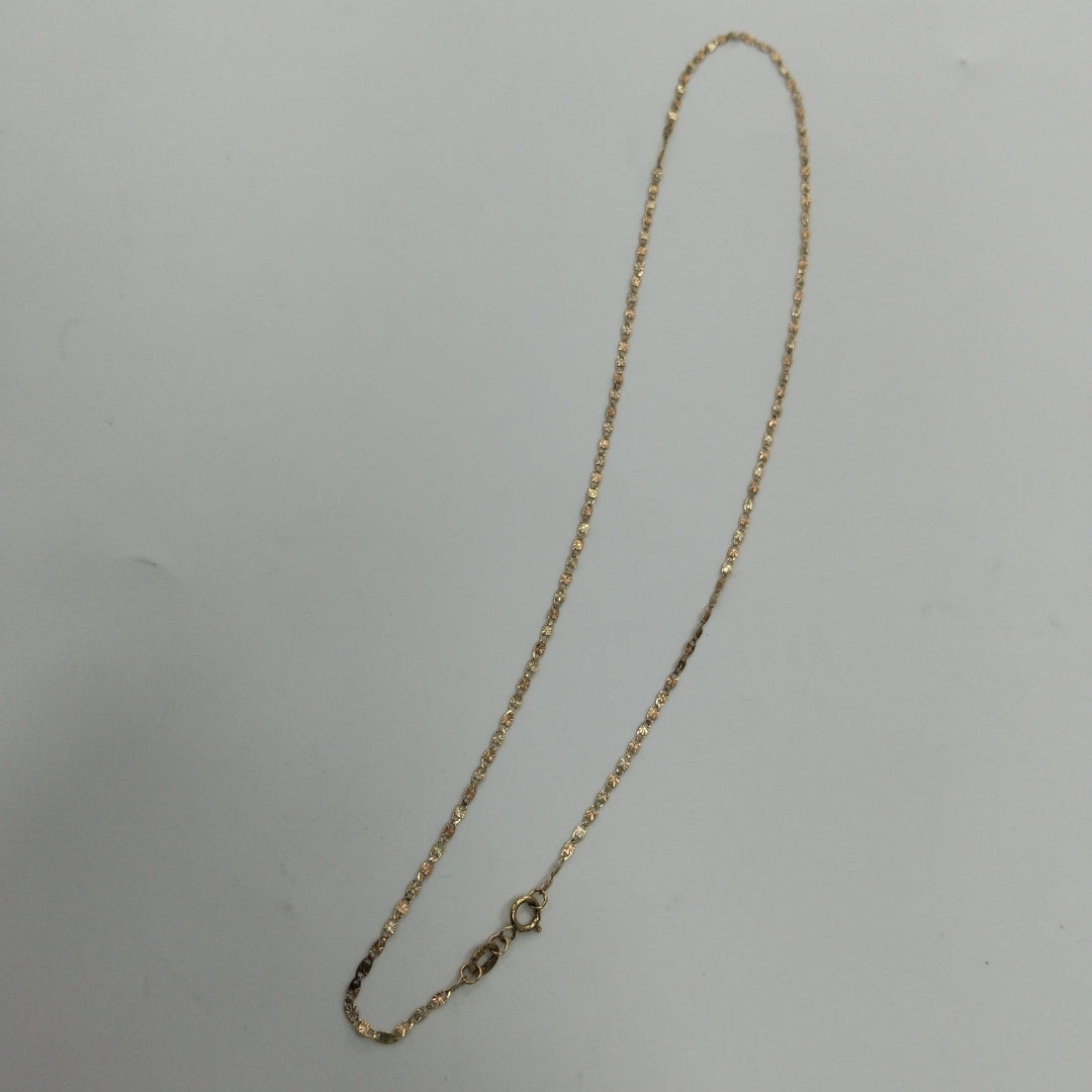 CADENA ORO, ORO COMBINADO 10 K 1.3 GRMS (SEMINUEVO)
