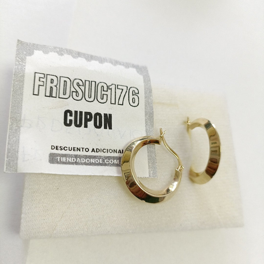 ARRACADAS PAR ORO 14 K 2.7 GRMS (SEMINUEVO)