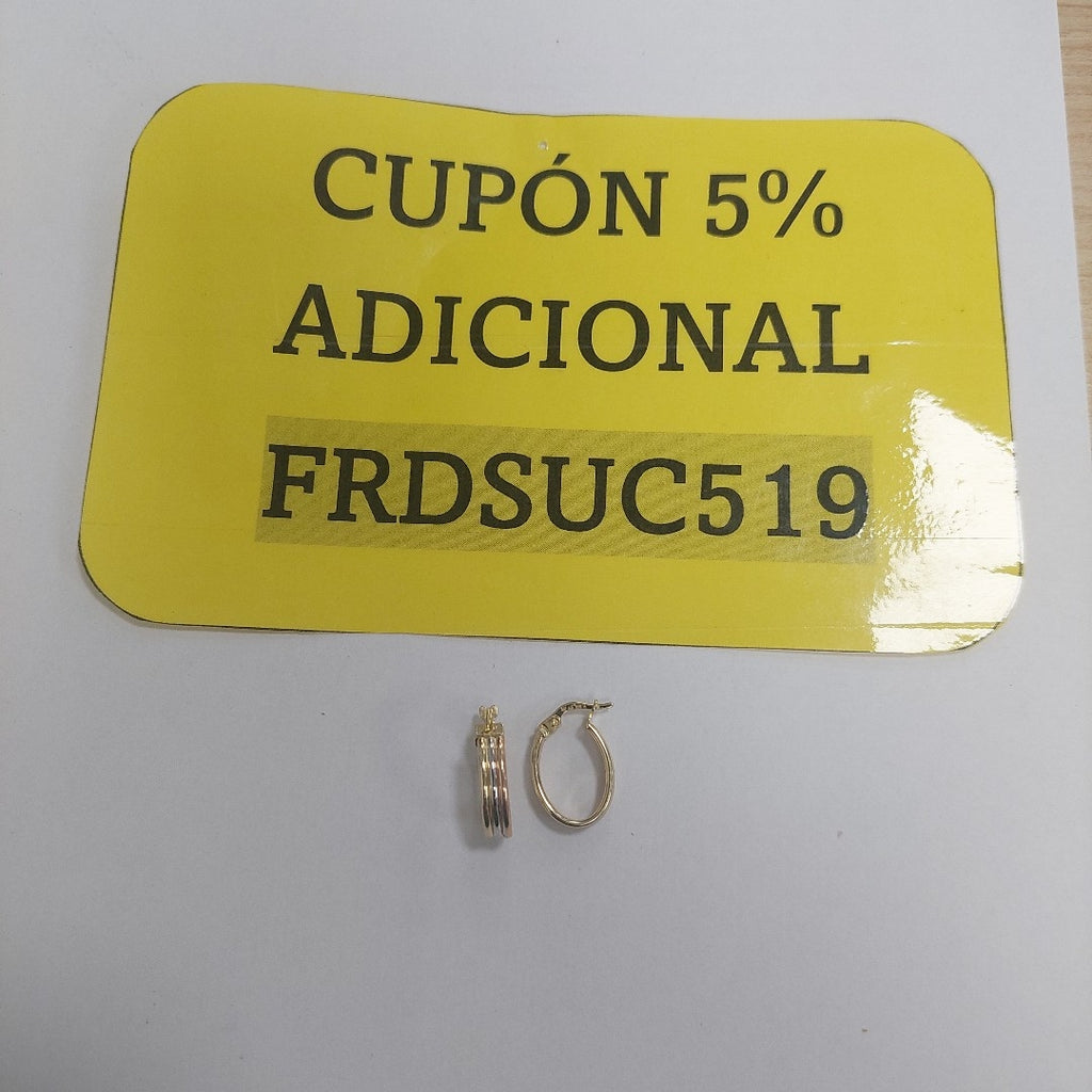 ARRACADAS ORO 14K 1.5 (NUEVO)