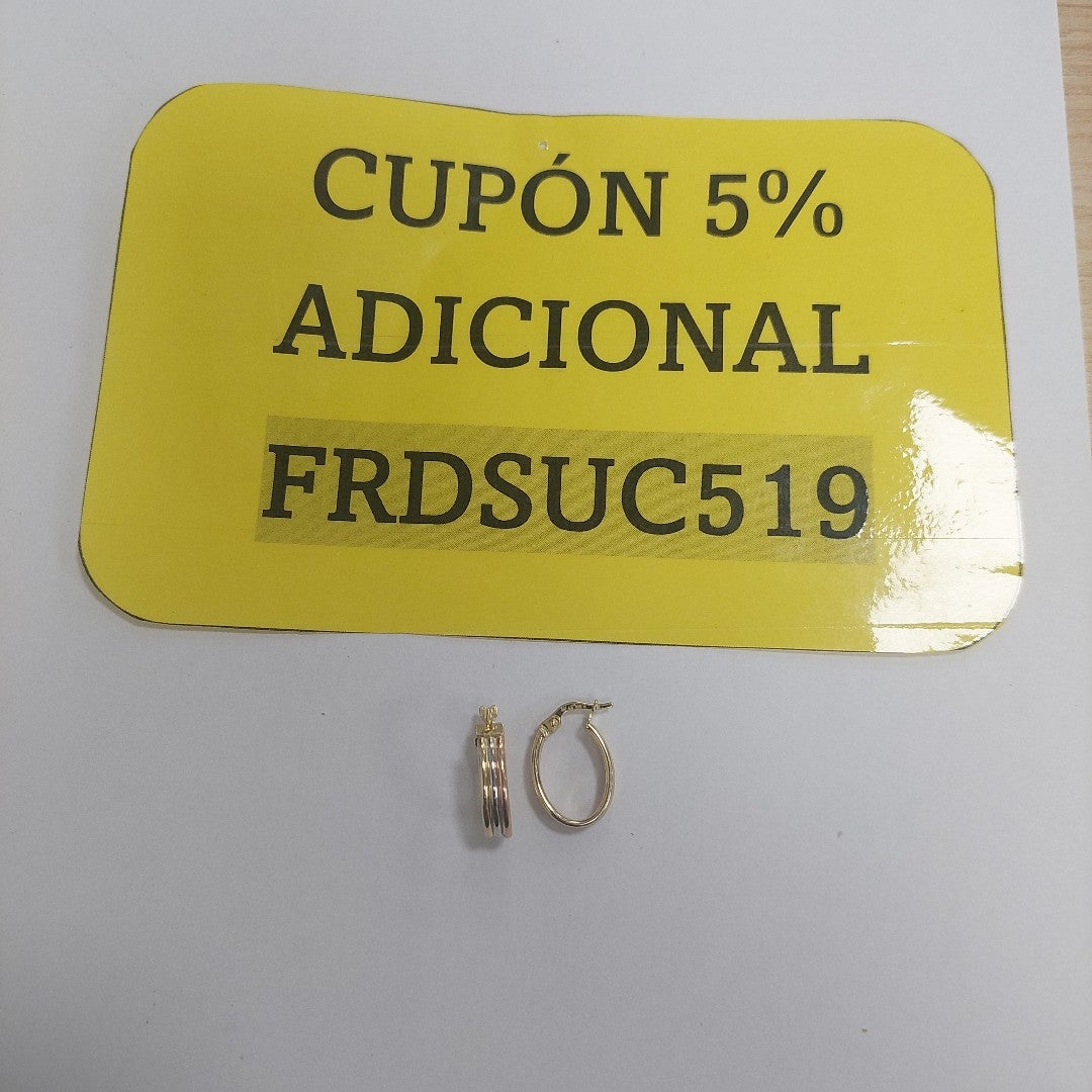 ARRACADAS ORO 14K 1.5 (NUEVO)