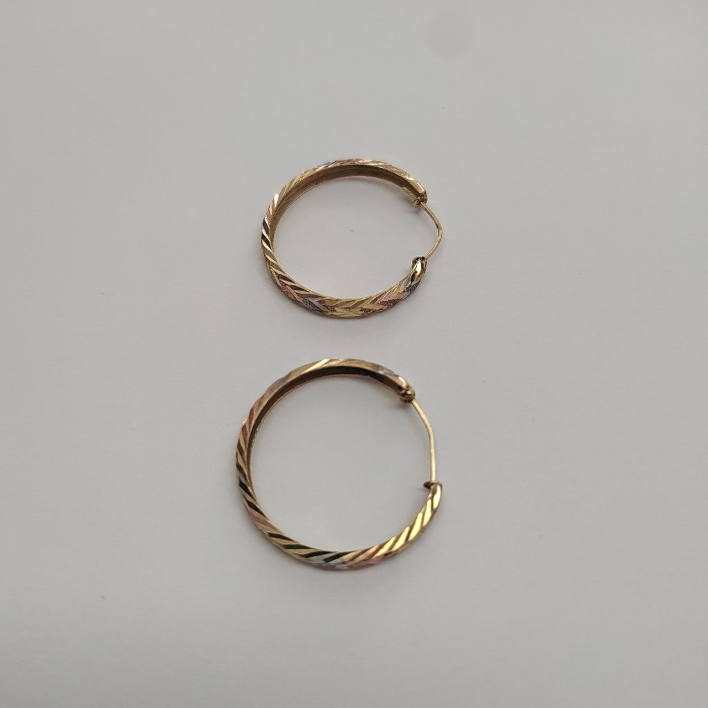 ARRACADAS PAR ORO 14 K 1.5 GRMS (SEMINUEVO)