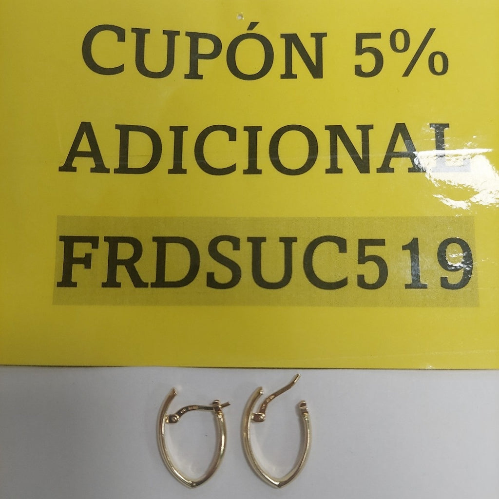 ARRACADAS ORO 14K 1.5 (NUEVO)