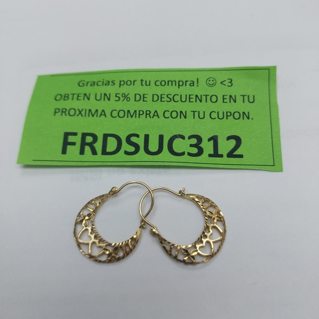 ARRACADAS PAR ORO 10 K 1.4 GRMS (SEMINUEVO)