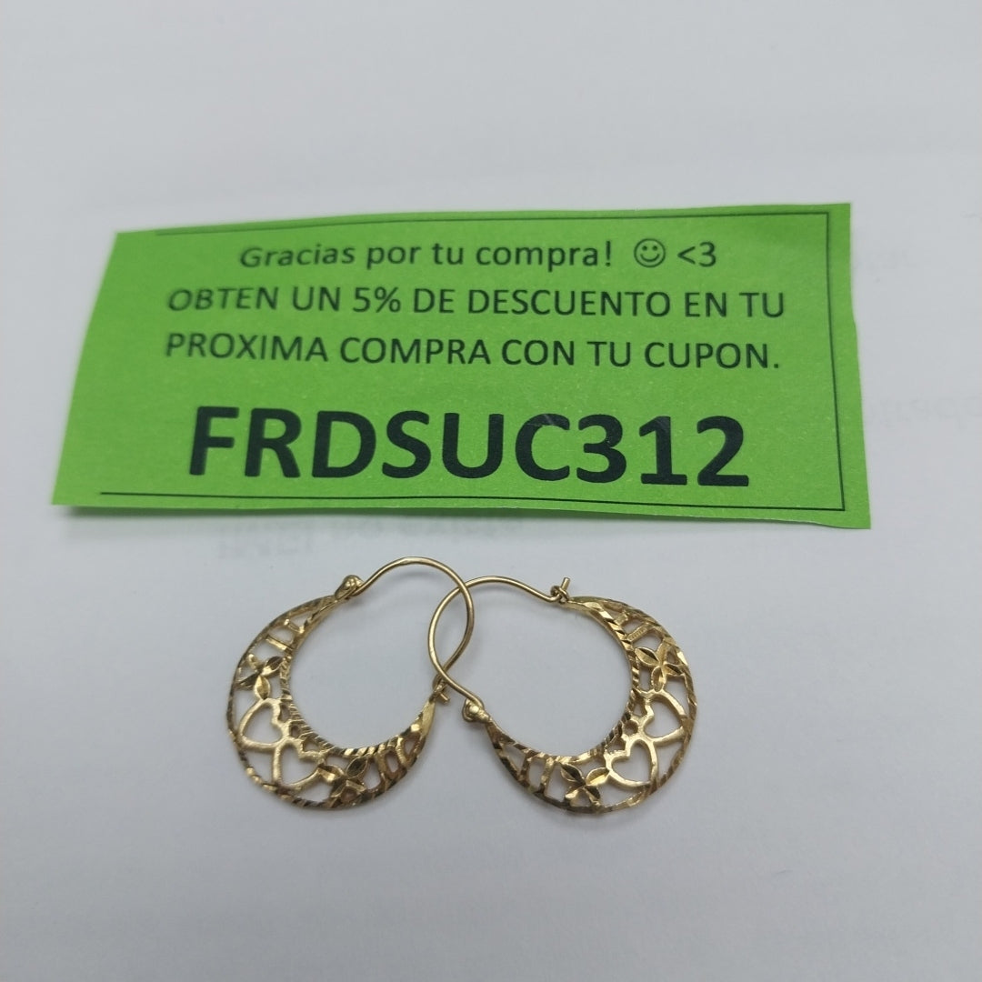 ARRACADAS PAR ORO 10 K 1.4 GRMS (SEMINUEVO)